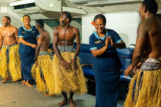 Capt Cook Cruises Super Saver Combo: Day Sail + Dinner Cruise - Sunset Dinner Cruise: Tropical Sunset, BBQ Dinner, and Live Fijian Entertainment
