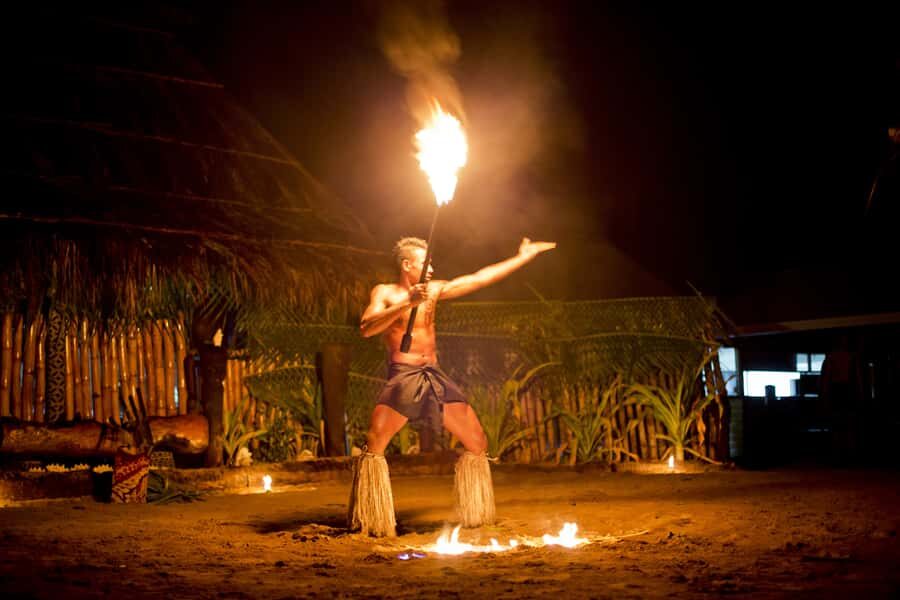 Fiji: Sunset River Cruise & Island Fire Dance Experience - Kava ceremony and the beach bonfire welcome