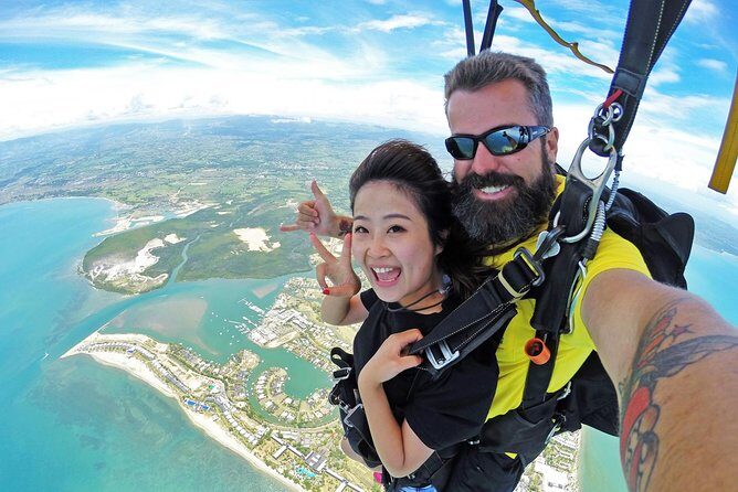Skydive Fiji Radical 10000ft Tandem Jump (30 seconds free fall) - Your 2-hour flow: from pickup to landing with a certificate