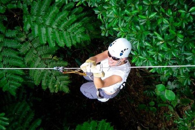 Zip line Fiji ex Fiji Marriot w/private transfer dropoff Nadi Airport or resort - The zip line circuit: 16 runs, fast pace, changing scenery
